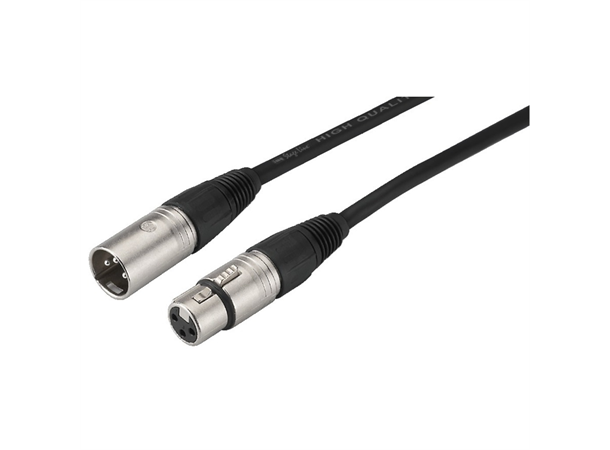 Monacor Mikrofon kabel XLR-XLR Neutrik 1 meter, sort MECN-100/SW