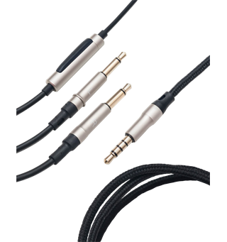 Meze 99 Classics kabel sort/sølv 1,2 m med mikrofon og fjernkontroll