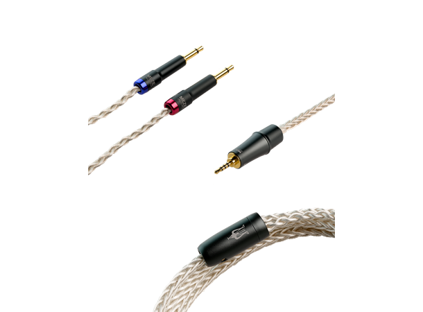 Meze sølvbelagt PCUHD 2x 3,5mm - 2,5 mm 1,3 m kabel