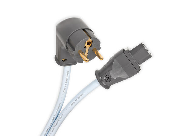 Supra LoRad 2.5 CS-EU/A vinklet strømkabel Schuko til C13