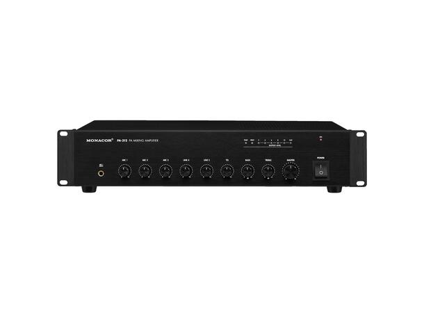 Monacor PA-312 100V forsterker Mikseforsterker 1 x120 Wrms 