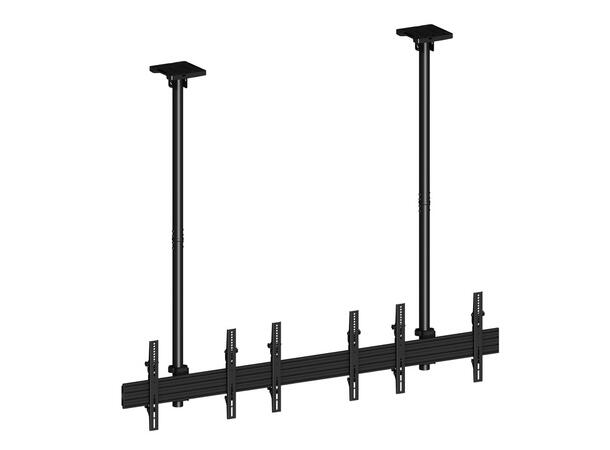 Multibrackets TV takfeste PRO For 3 skjermer 40-65"- 30 kg pr skjerm 