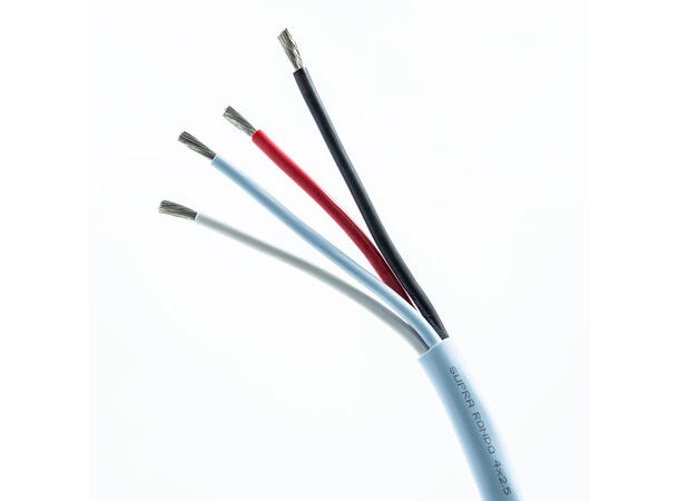 Supra Rondo 4×2.5 mm² Star Quad høyttalerkabel for Hi-Fi og scene