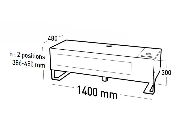 Erard Naga 1400 Carbon TV bord
