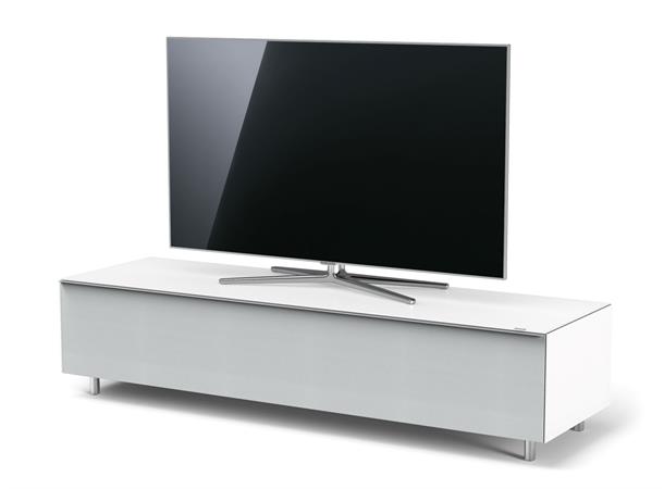 Spectral Scala SC1655 TV møbel i matt hvit satin glass