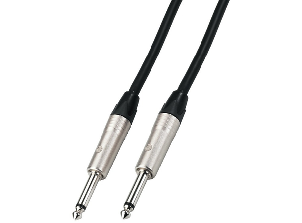 Monacor Instrument kabel JACK-JACK 10 meter, Neutrik, sort, MCCN-1000/SW 