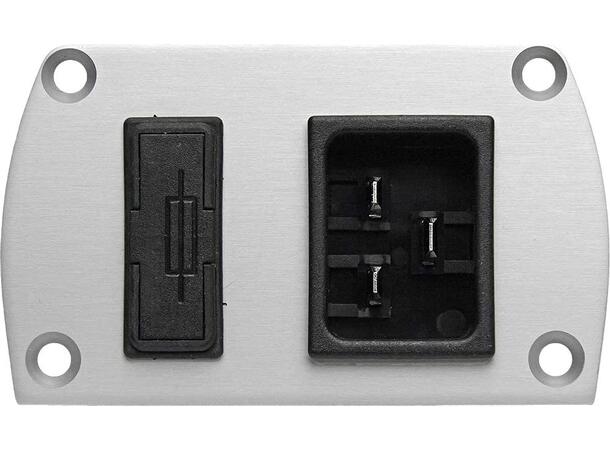 skjermet strømfordeler med DC-blokkering og overspenningsvern