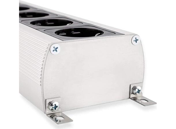 skjermet strømfordeler med DC-blokkering og overspenningsvern