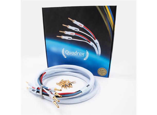 Quadrax Bi-Wire 4x2 mm2 høyttalerkabel – Supra
