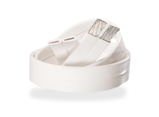 Supra Flat 1.6 mm² - Ultratynn hvit høyttalerkabel