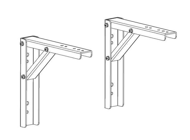 Grandview veggfeste i metall 20 cm - Pris pr par 