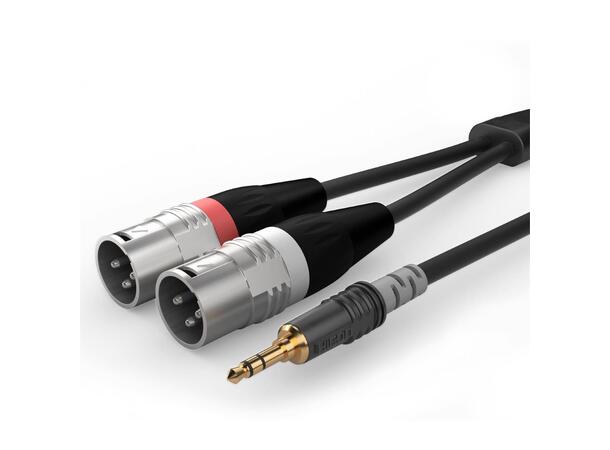 Sommer instrumentkabel 3m Mini Jack - 2 x XLR 