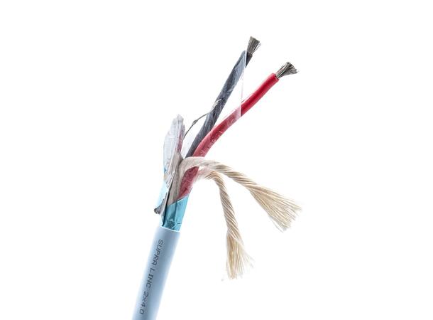 Supra Linc 2×4.0 mm² skjermet høyttalerkabel for Hi-Fi og proff