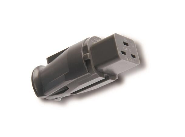Supra apparatkontakt Mains SWF-16, rett Hunn, IE-C19, antrasittgrå 