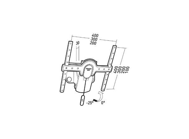 Erard veggfeste TILTIT 400 For 30-55" skjermer 