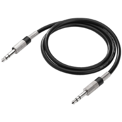 Monacor balansert kabel MCC-102/SW 1m, 6,3mm - 6,3mm stereo Jack