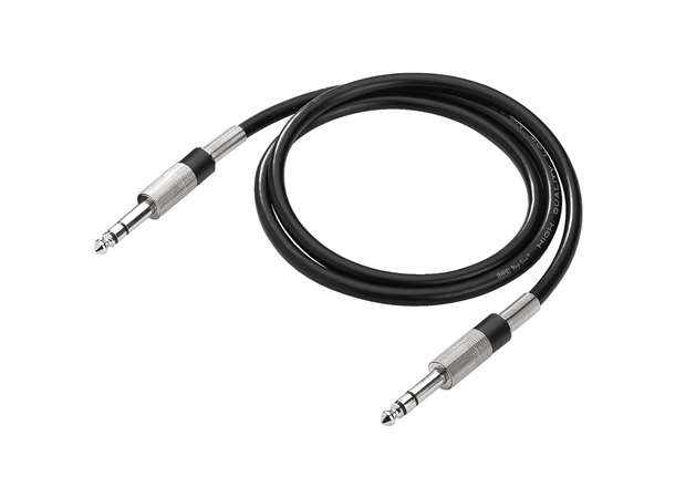 Monacor balansert kabel MCC-102/SW 1m, 6,3mm - 6,3mm stereo Jack