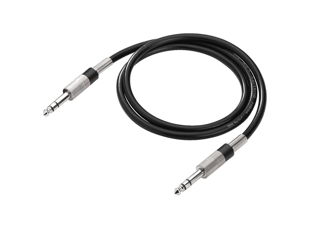 Monacor balansert kabel MCC-102/SW 1m, 6,3mm - 6,3mm stereo Jack 