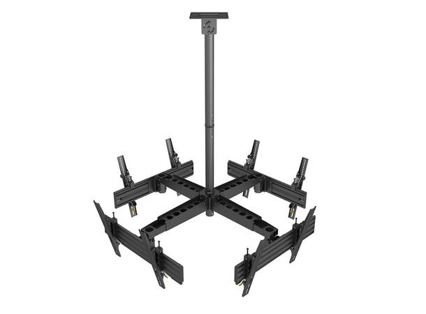 Multibrackets M takfeste, 46 - 65", sort Digital Signage Takfeste 4 skjermer 