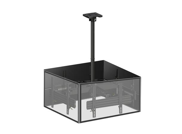 Multibrackets M takfeste, 46 - 65", sort Digital Signage Takfeste 4 skjermer 