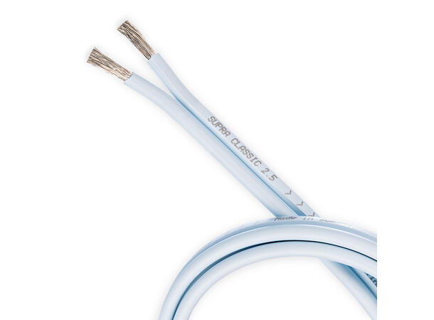 Supra Classic 2×2.5 mm² - Fortinnet høyttalerkabel for hi-fi