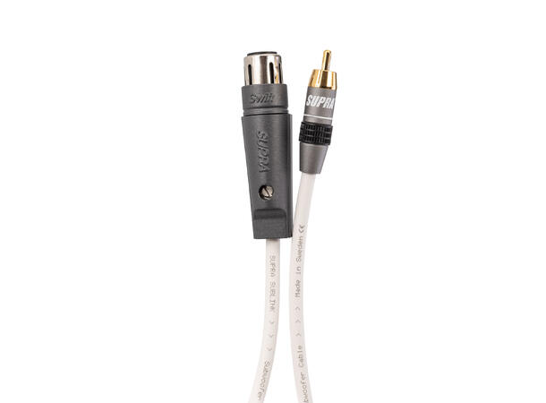Supra Sublink XLR-RCA 3m 1XLR/F-1RCA, Hvit 