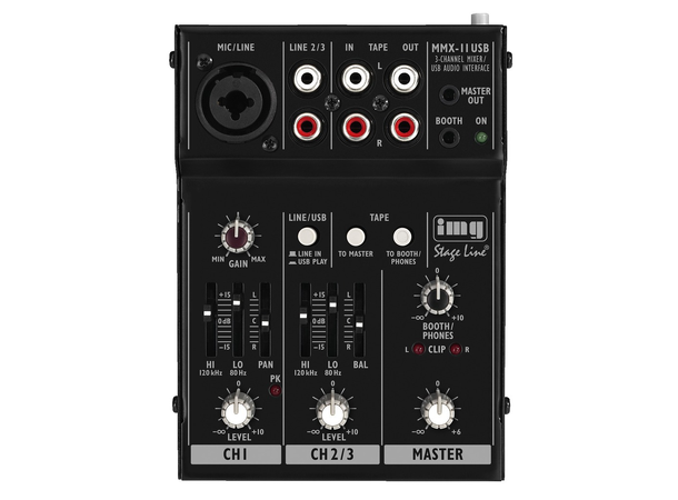 Monacor MMX-11 USB 2- kanals USB mikser 