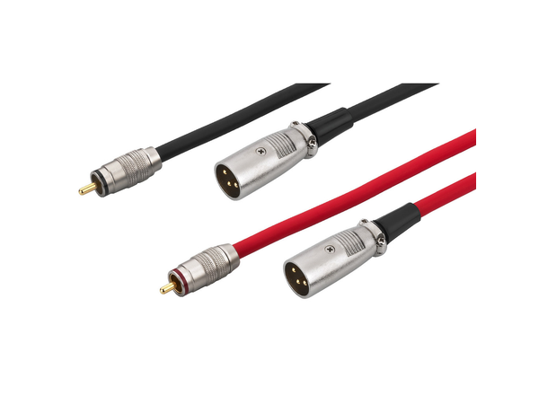 Monacor audio kabel MCA-158 2 x XLR hann-2 x phono 1,5 m 