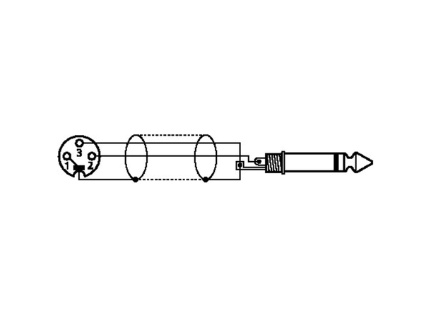 Monacor Mikrofon kabel XLR-JACK Neutrik 10 meter sort, MMCN-1000/SW 