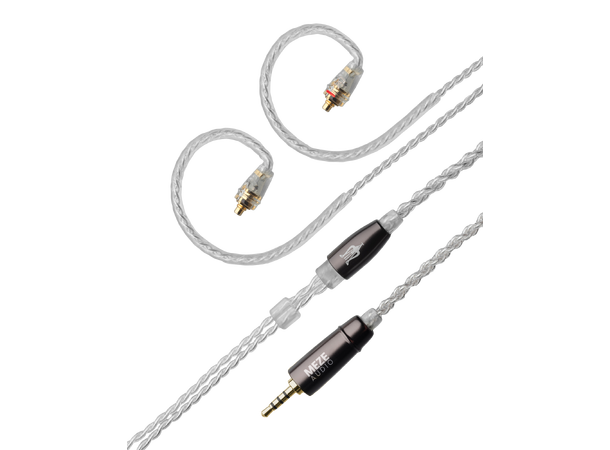 Meze sølvbelagt kabel MMCX - 2.5 mm 1,2 m kabel 