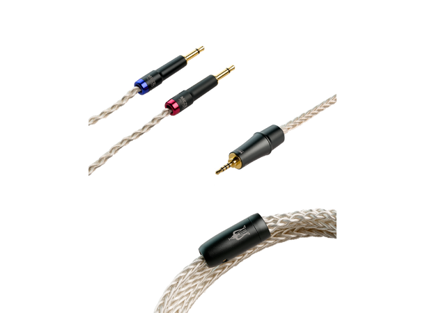 Meze sølvbelagt PCUHD 2x 3,5mm - 2,5 mm 1,3 m kabel 