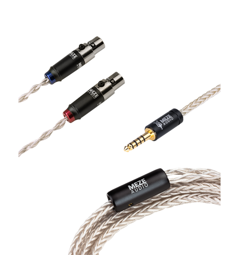 Meze sølvbelagt PCUHD 2x mini-xlr - 4,4 1,3 m kabel