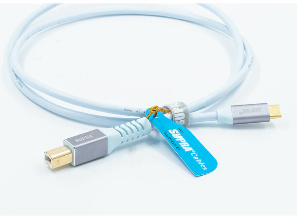 SUPRA USB 2.0 C–B Kabel – 480 Mbps, 60W & HD-lyd | Laget i Sverige