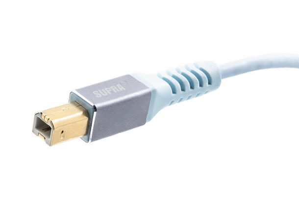 SUPRA USB 2.0 C–B Kabel – 480 Mbps, 60W & HD-lyd | Laget i Sverige
