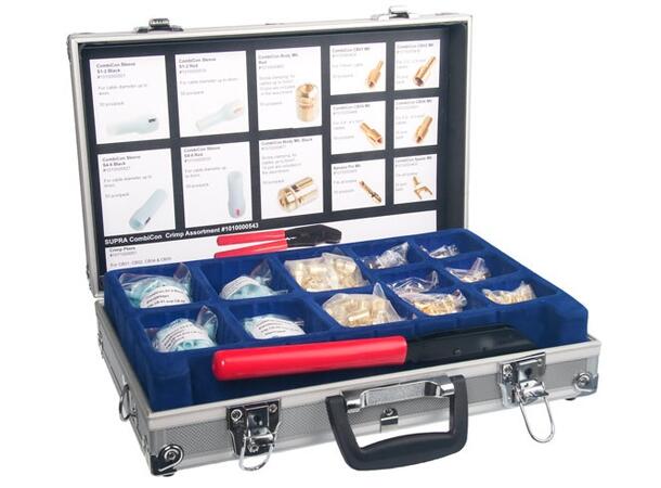 Supra Combicon krymp assortement sett Komplett Combicon krympsett m/tang 