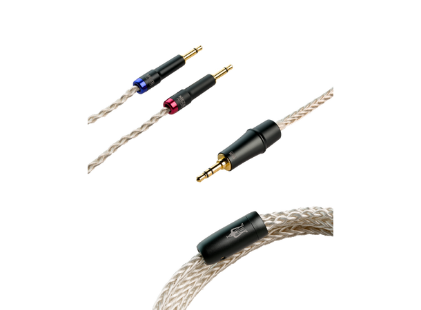Meze sølvbelagt PCUHD 2x 3,5mm - 3,5 mm 1,3 m kabel 