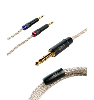 Meze sølvbelagt PCUHD 2x 3,5mm - 6,3 mm 2,5 m kabel