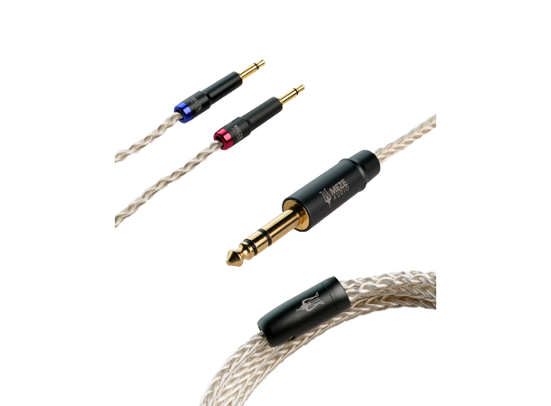Meze sølvbelagt PCUHD 2x 3,5mm - 6,3 mm 2,5 m kabel 