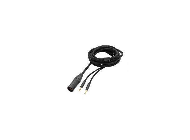 beyerdynamic balansert kabel 3 m XLR - 2 x 3,5 mm jack. 