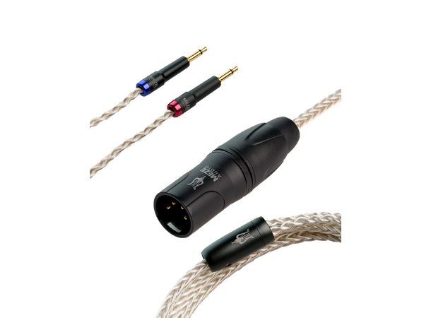 Meze sølvbelagt PCUHD 2x 3,5mm - XLR 2,5 m kabel 
