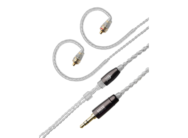 Meze sølvbelagt kabel MMCX - 3.5 mm 1,2 m kabel 