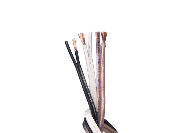 Supra kabel for høyttalere - sort