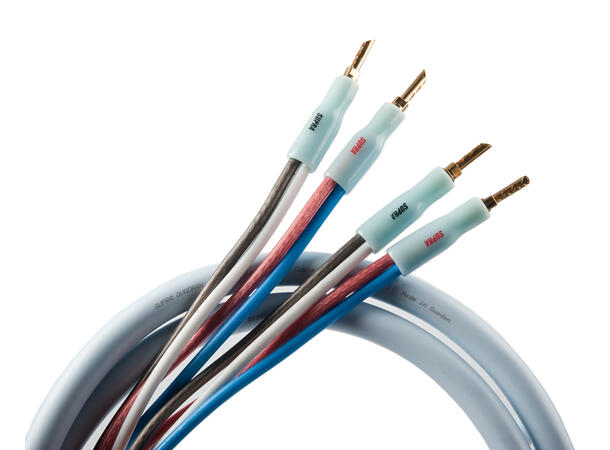 Quadrax Bi-Wire 4x2 mm2 høyttalerkabel – Supra