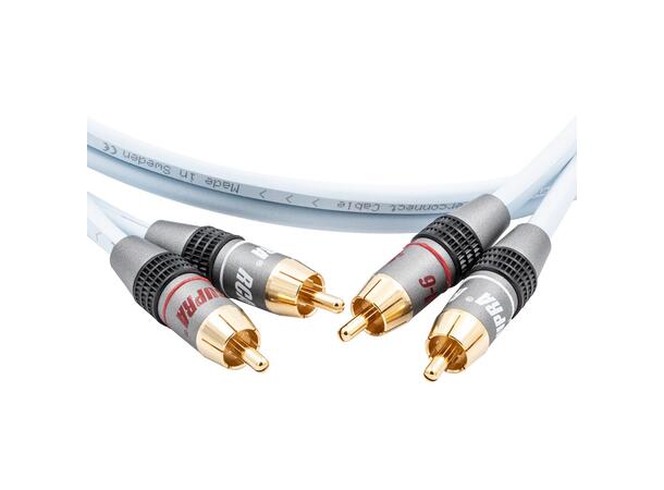 Supra Dual 2RCA-2RCA analog signalkabel for Hi-Fi